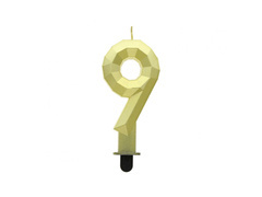 Arany gyémánt gyertya - 9 - kilenc - kilenc