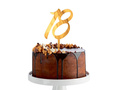 Plexi tortabevonó 18. születésnapi bulira arany - 1 db.