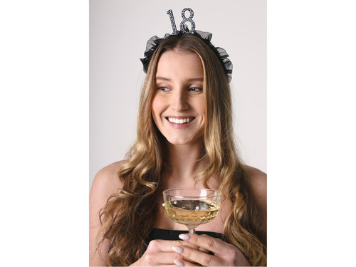 Tizennyolcadik születésnapi szalag fodros - 1 db.