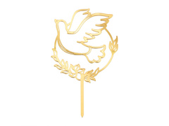 Arany galamb tortadísz - 1 db.