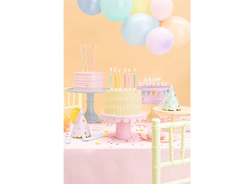 Színes születésnapi gyertyák - 8,5 cm - 6 db.