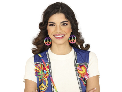 Pacyfka fülbevaló színes - 1 pár