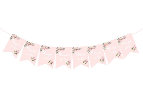 Rózsaszín menyasszonyi banner - 250 cm - 1 db.
