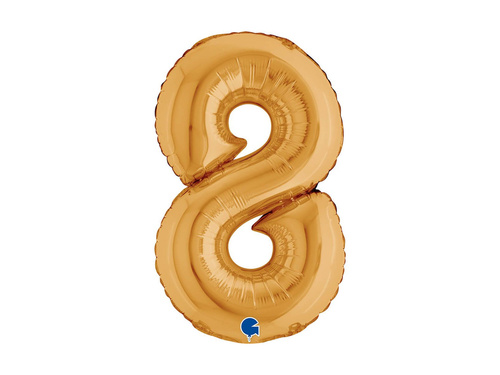 8-as számú fólialufi arany - 14" - 1 db.