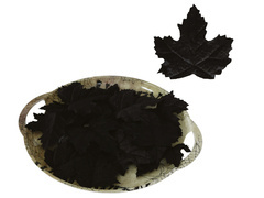 Fekete Halloween levelek - 24 db.