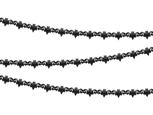 Selyempapír füzér denevérek - 400 cm - 1 db.