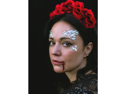 Öntapadós, sötétben világító arckristályok - 1 op.