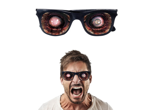 Zombi szemüveg - 1 db.