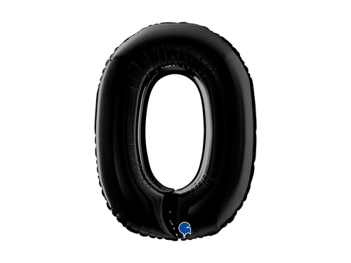 Fólia lufi szám 0 fekete - 26" - 1 db.