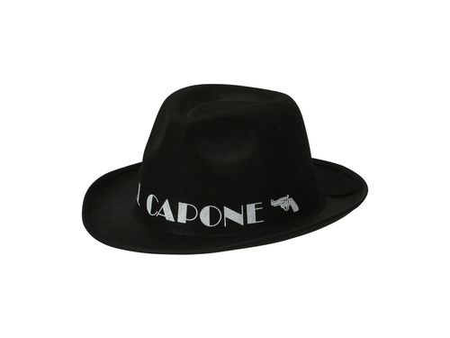 Fekete Al Capone gengszter kalap - 1 db.
