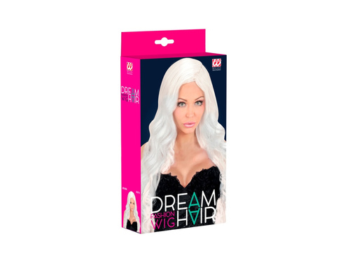Fehér Dream Hair paróka spirális fürtökkel