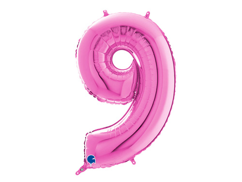 9-es számú fukszia színű fólialufi - 66 cm - 1 db.
