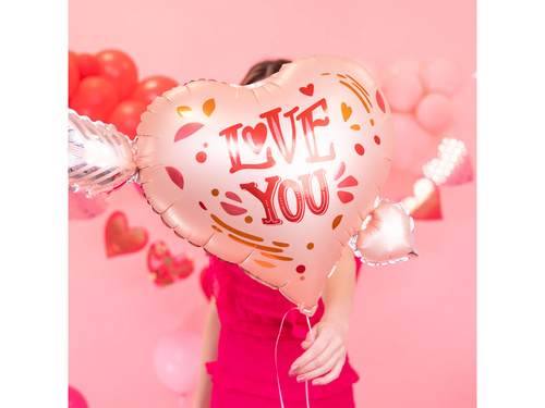 Fólia lufi Szívvel és nyíllal - 69x54 cm - 1 db.