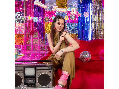 Retro Disco lemosható tetoválás - 15 db.