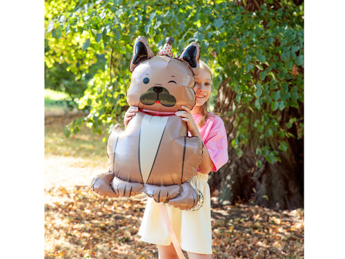 Fólialufi álló bulldog kutya - 60x98 cm - 1 db.