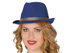 Gengszterkalap kék - 1 db.