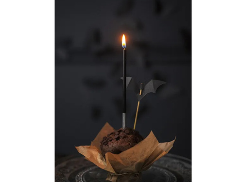 Halloween denevér cupcake picks - 6 db.