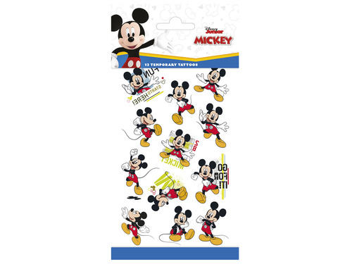 Mickey egér lemosható tetoválás - 12 db.