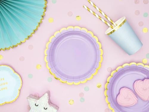 Fémezett csőszívószálak fehér és arany - 10 db.