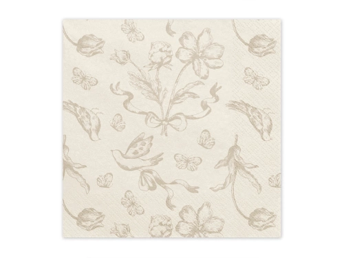 Papírszalvéta Virágok - 33 x 33 cm - 12 db.