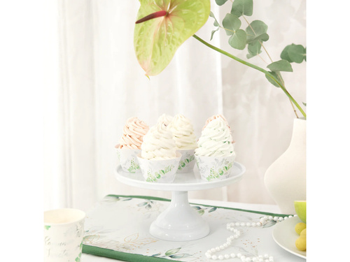 Cupcake formák eukaliptusszal - 6 db.