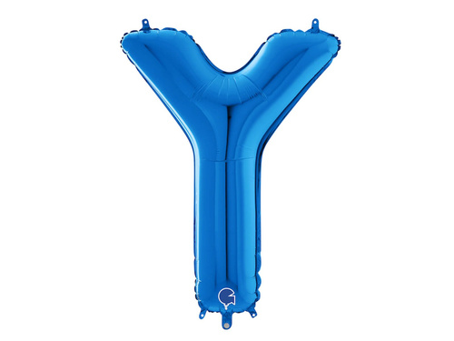 Kék Y betűs fólialufi - 66 cm - 1 db.