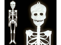 Fluoreszkáló függő dekoráció Skeleton - 75 cm - 1 db.