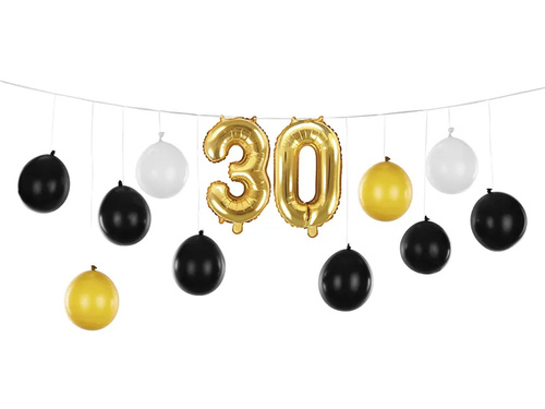 30. születésnapi lufi készlet - 1 készlet
