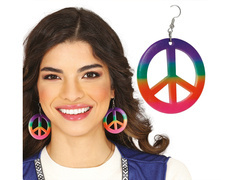 Pacyfka fülbevaló színes - 1 pár