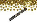 Lövőcső - arany fémcsillagok - 40 cm - 1 db.