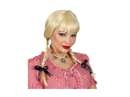 Szőke bivaly paróka copfokkal