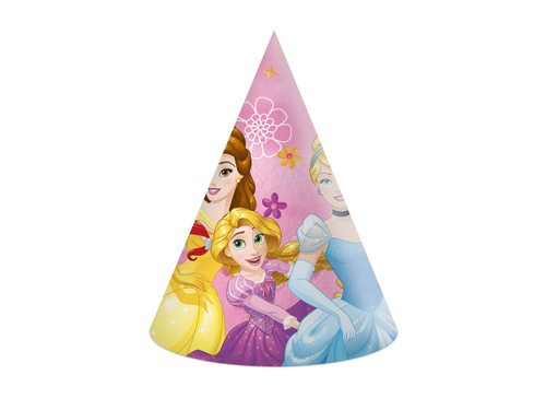 Princess születésnapi sapkák - 6 db.