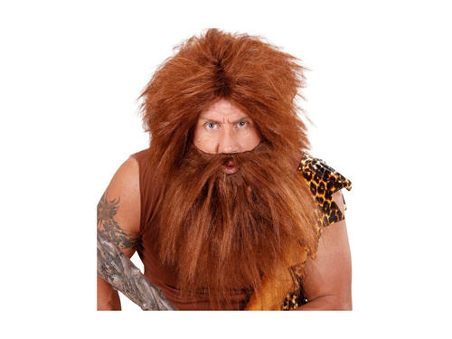 Barna kalóz paróka szakállal