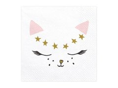 Születésnapi macskás szalvéta - 33 cm - 20 db.