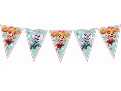 Psi Patrol Skye és Everest zászló banner - 230 cm - 1 db.