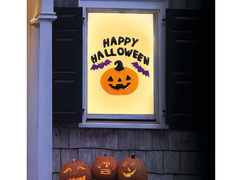 Boldog Halloweent ablakba zselés matricák - 1 készlet