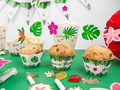 Cupcake liners Hawaii Party - 6 db.
