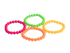 Disco 80-as évek neon karkötő - 4 db.