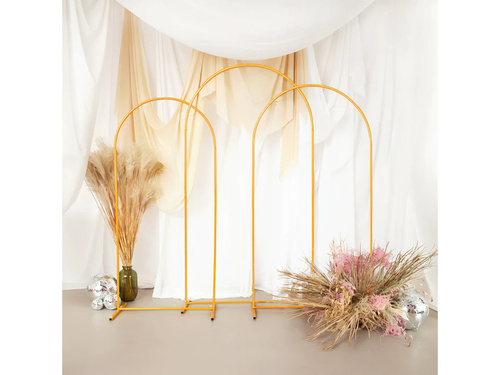 Léggömb íves keret arany - 80 x 180 cm - 1 db.