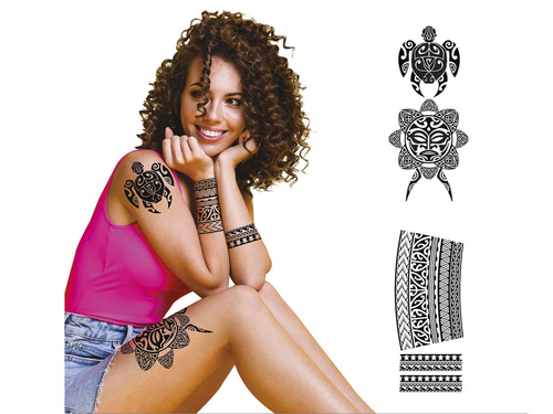 Törzsi mosható tetoválások