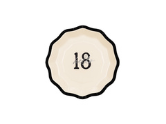 Papírtányérok születésnapokra "Hello 18" - 18 cm - 6 db.