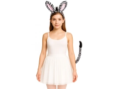 Zebra jelmez - 1 kpl.