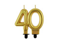 Arany fém 40. évfordulós gyertya - 1 db.