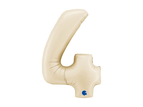 4-es szatén krémszínű fólialufi - 26" - 1 db.