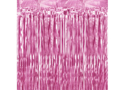 Függöny - ajtófüggöny rózsaszín metál - 250 cm x 100 cm