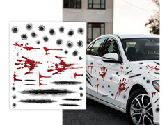 Halloween autós matrica - 1 db.