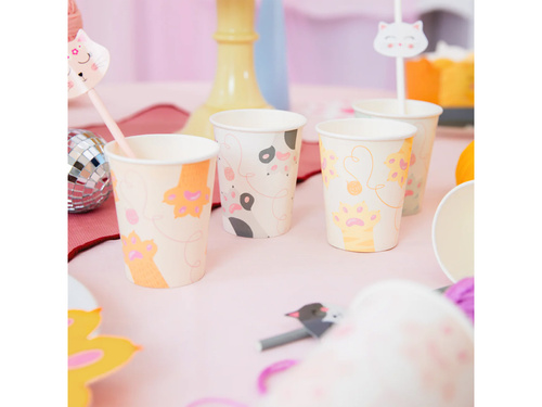 Papírpoharak Cats - 220 ml - 6 db.