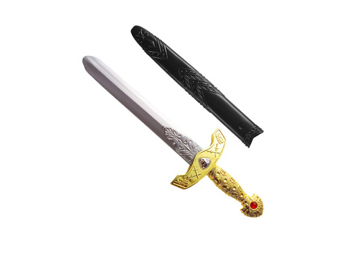 Királyi kard kövekkel és tokkal - 45 cm