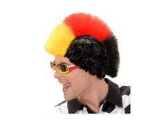 Fekete, piros és sárga legyező paróka - Németország/Belgium