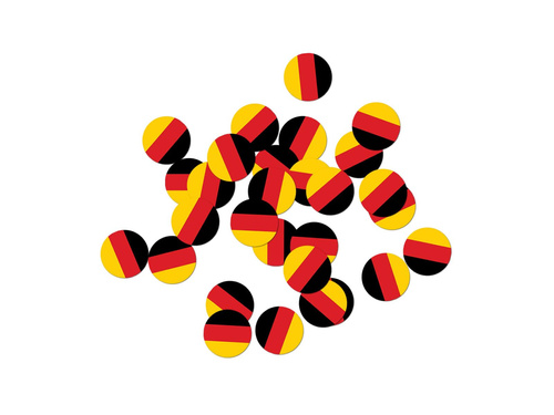 Német zászló konfetti - 36 db.